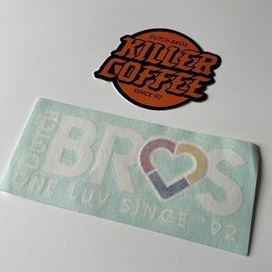 Dutch Bros coffee stickers